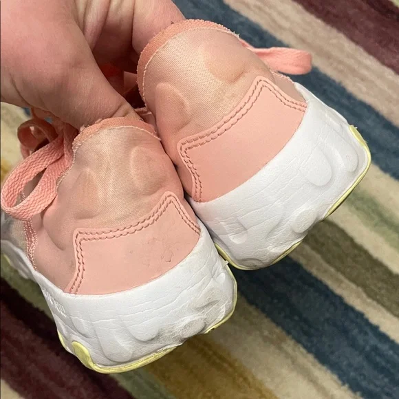 Nike Women's Pink and White Running Sneakers - Picture 2 of 2